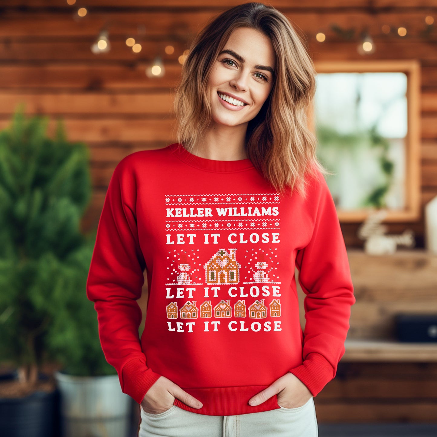 "Let It Close" Christmas Sweater