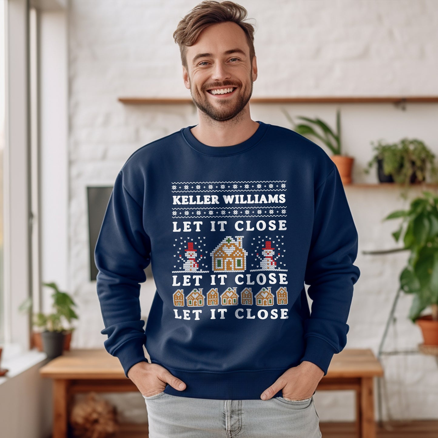 "Let It Close" Christmas Sweater