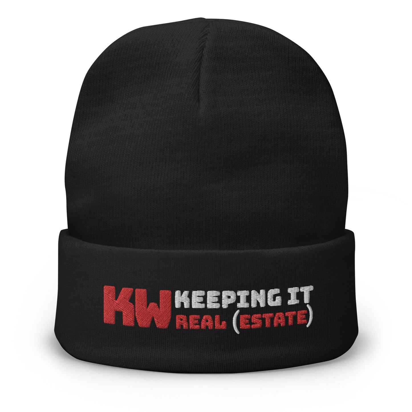 "Keeping it Real Estate" Embroidered Beanie